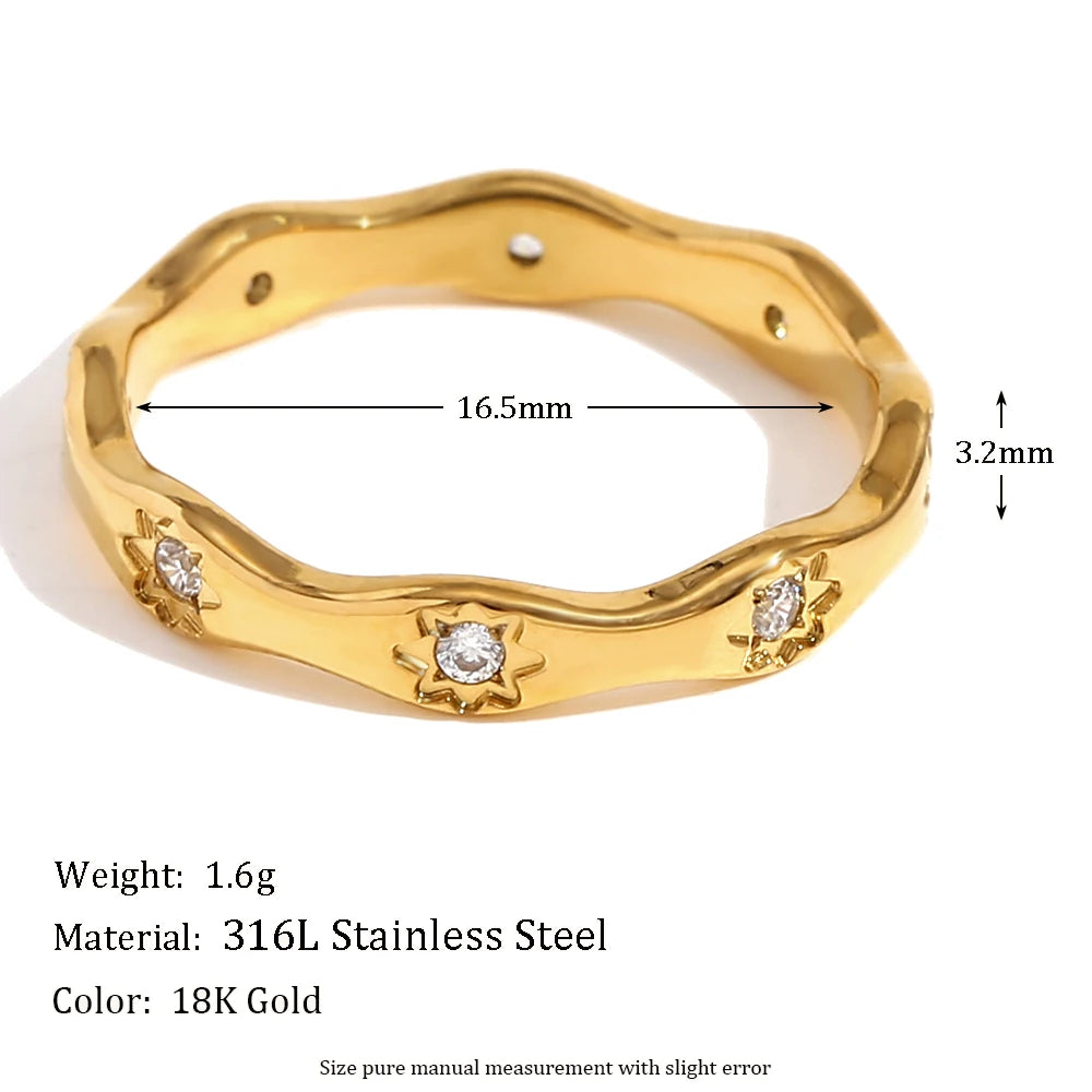 Anillo Estrella Circonita