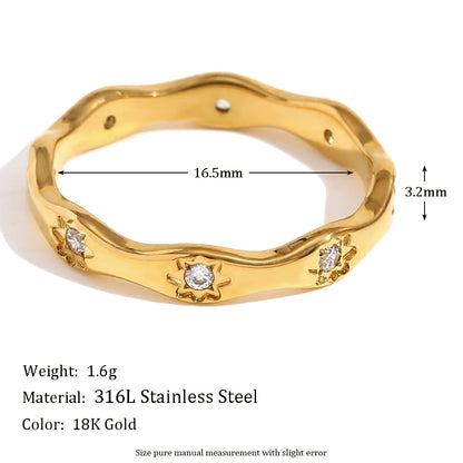 Anillo Estrella Circonita