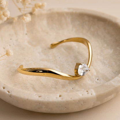 Pulsera Cuff Circonita