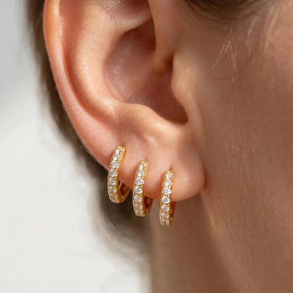 Pendientes Aros Mini Circonita