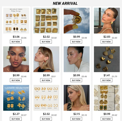 Pendientes Ovalados Minimalistas