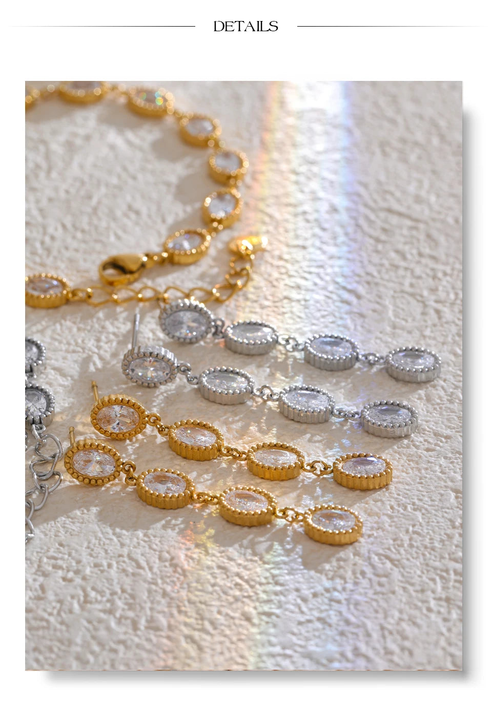 Pulsera Circonita Oval