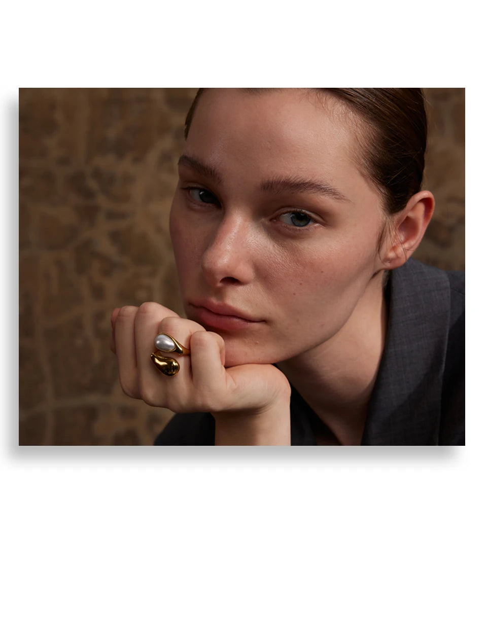 Anillo Perla Gota