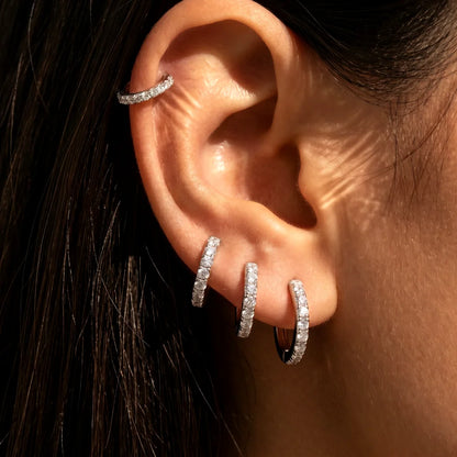 Pendientes Aros Mini Circonita