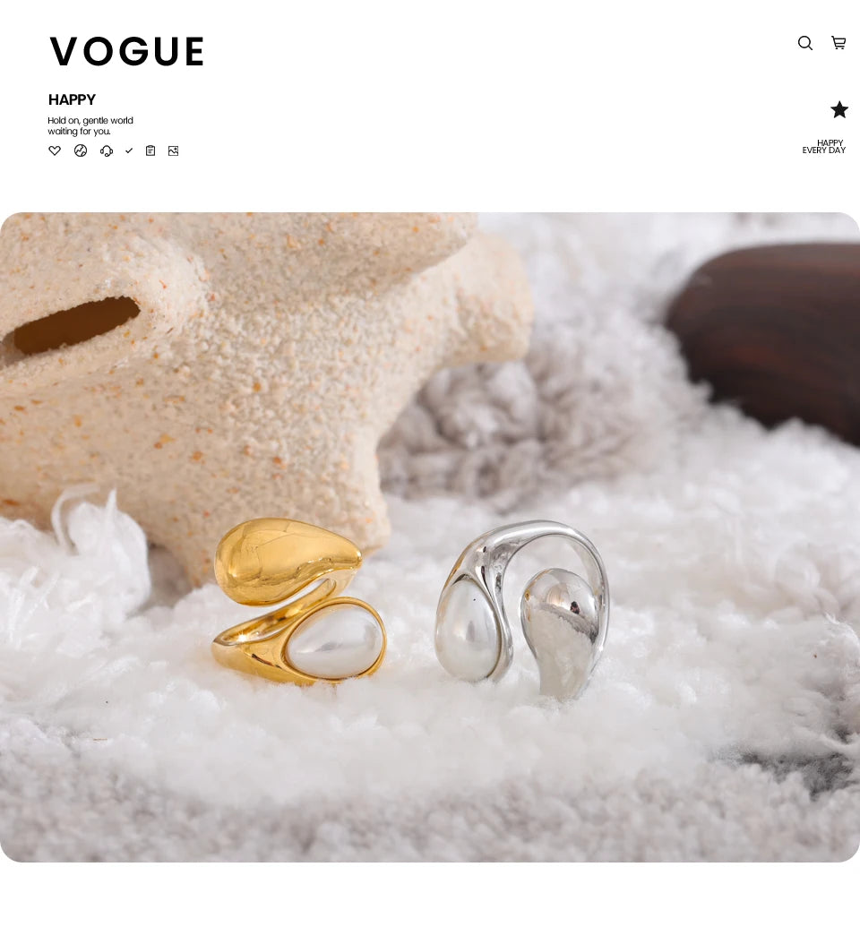 Anillo Perla Gota