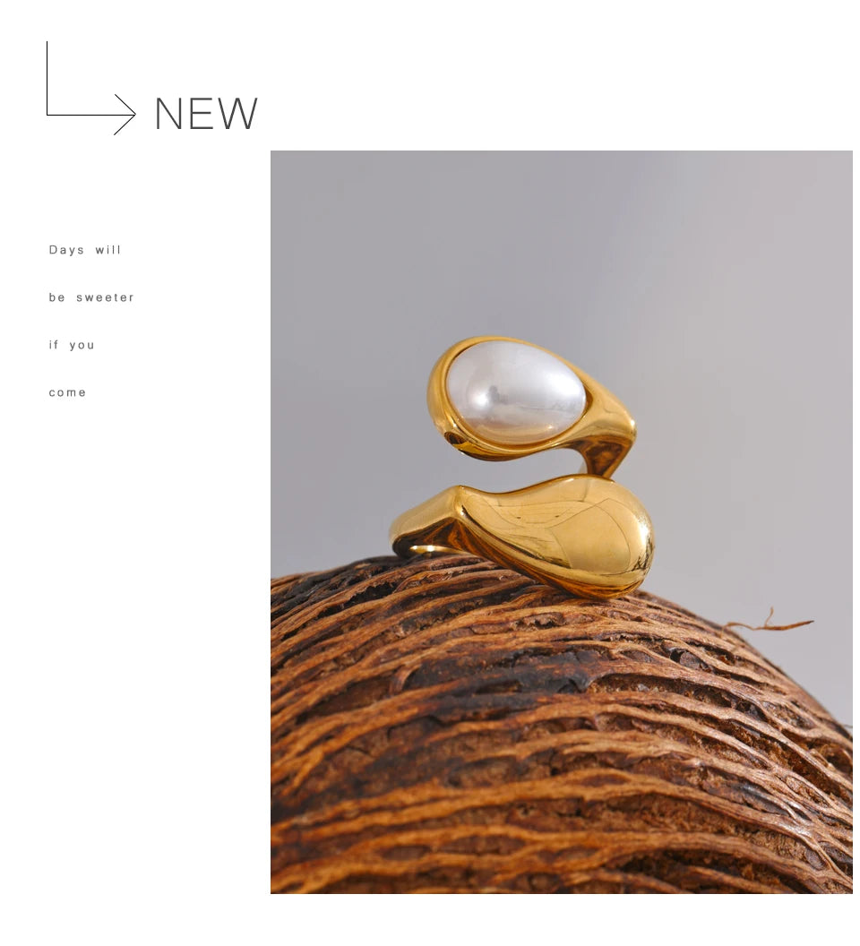 Anillo Perla Gota