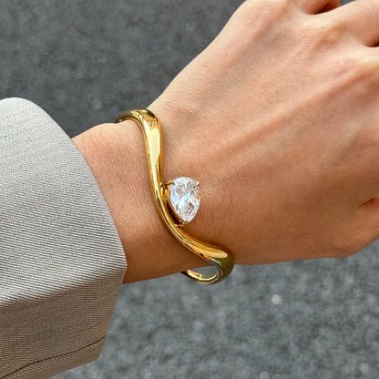 Pulsera Cuff Circonita