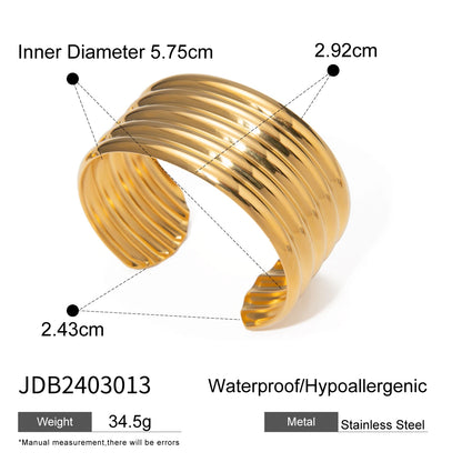 Pulsera Cuff Ancha