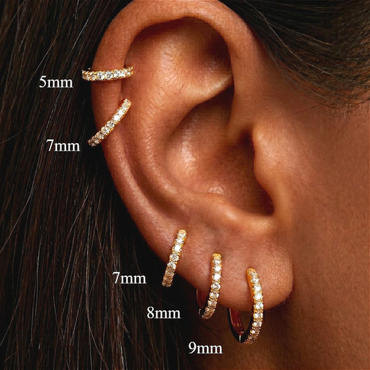 Pendientes Aros Mini Circonita