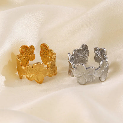 Anillo Flor Ajustable