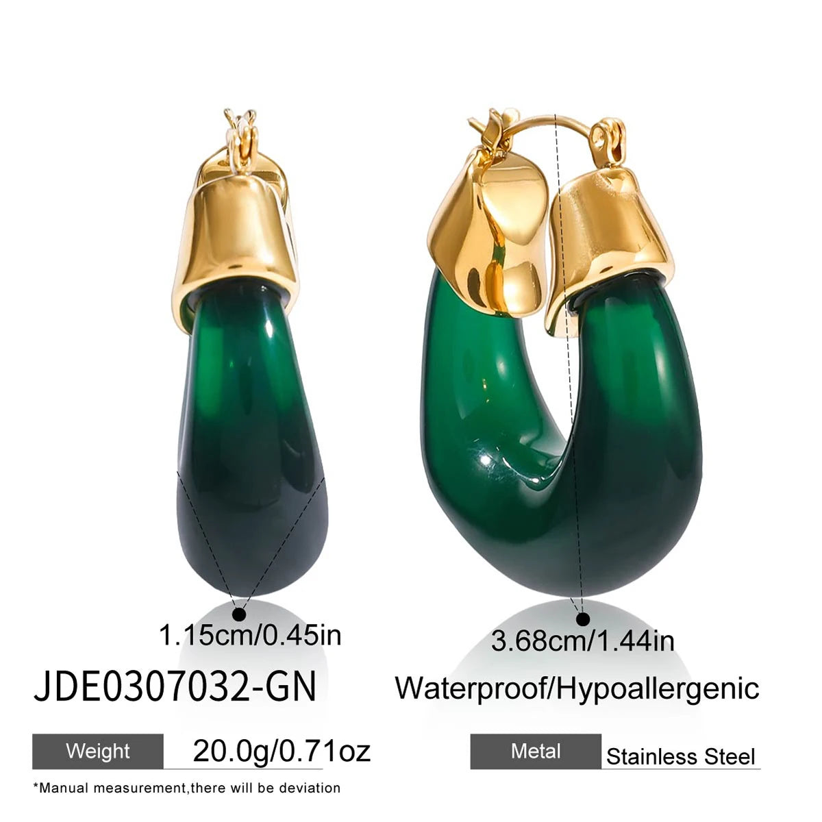 Pendientes Resina Carey