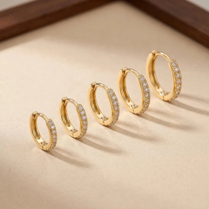 Pendientes Aros Mini Circonita