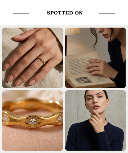 Anillo Estrella Circonita