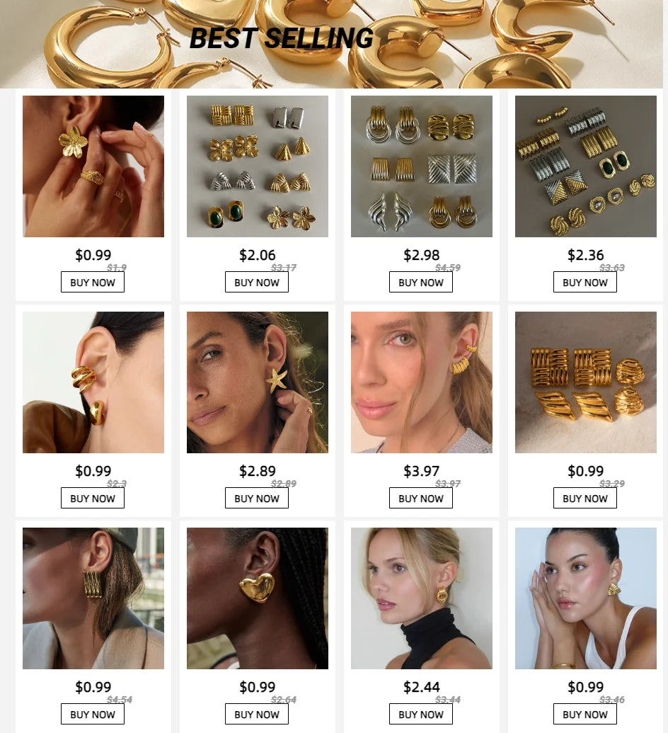Pendientes Ovalados Minimalistas