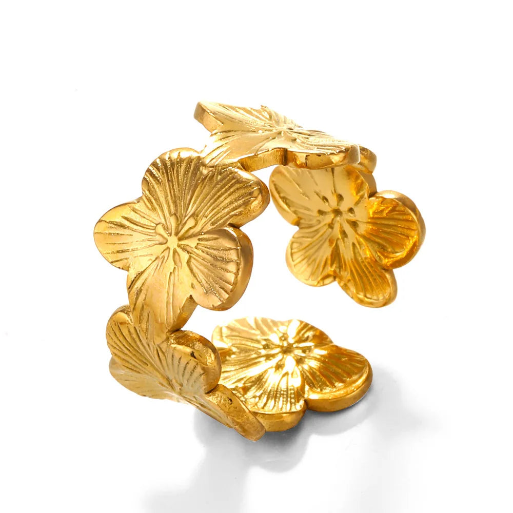 Anillo Flor Ajustable