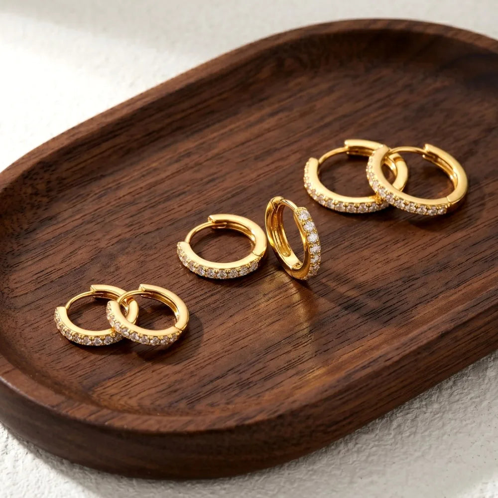 Pendientes Aros Mini Circonita