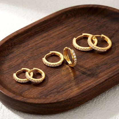 Pendientes Aros Mini Circonita