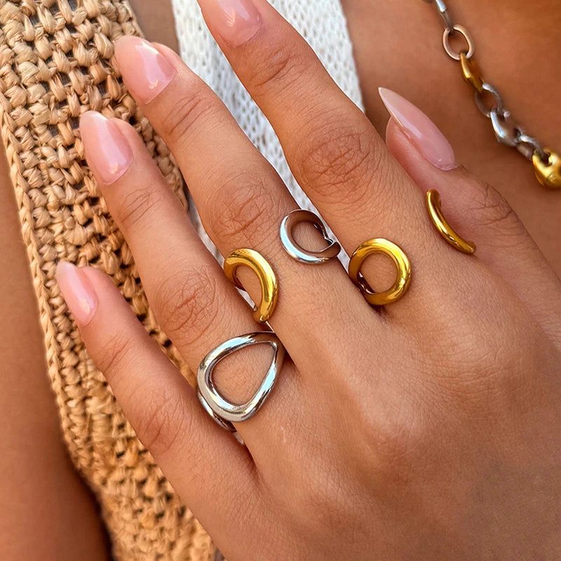Anillo Irregular Calado