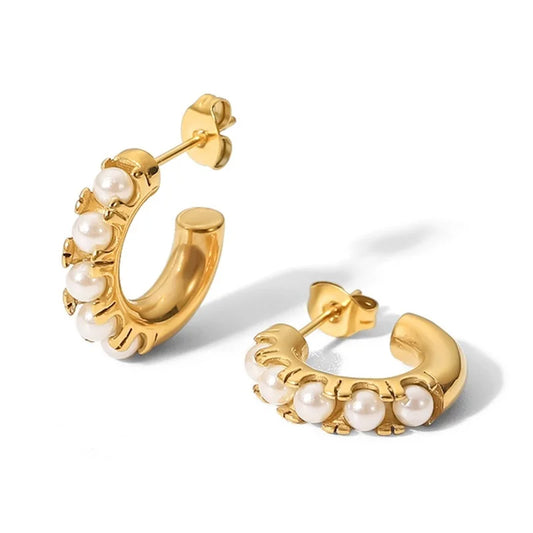 Pendientes Perla Aro