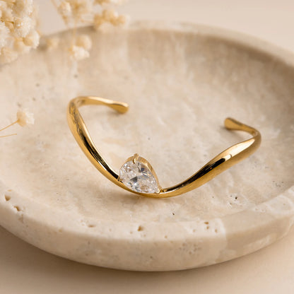 Pulsera Cuff Circonita