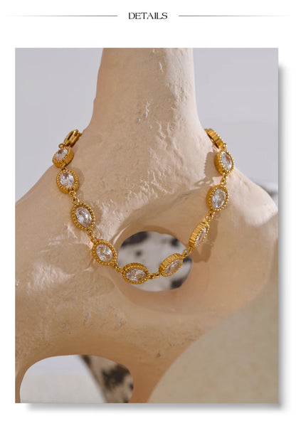 Pulsera Circonita Oval