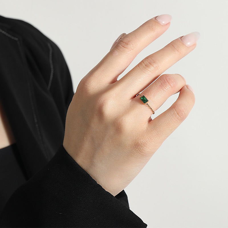 Anillo Gema Boho Ajustable