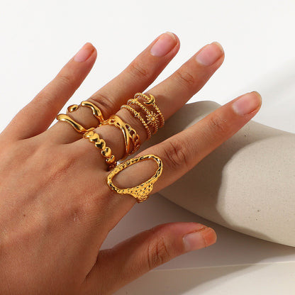Anillo Abierto con Cruz de Cadena