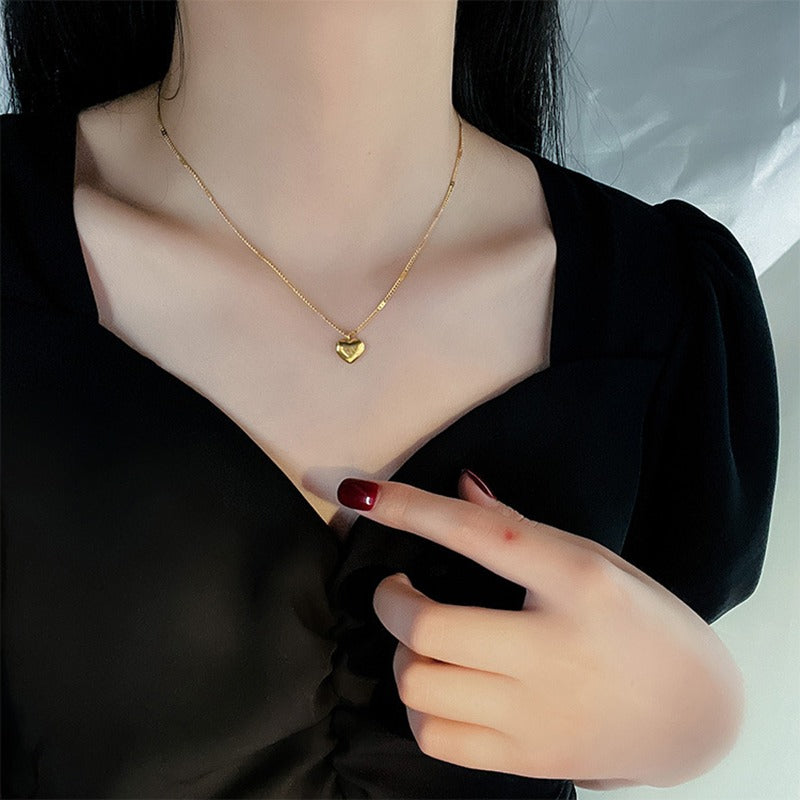Collar con Colgante de Corazón Amoroso