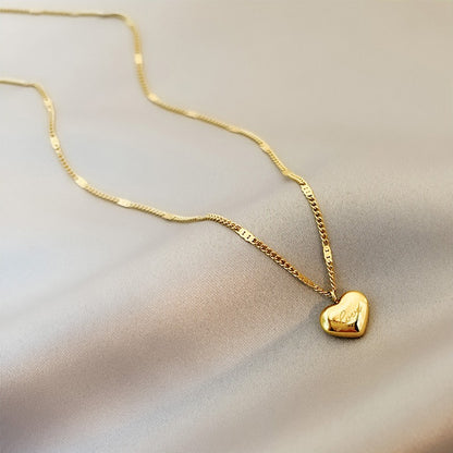 Collar con Colgante de Corazón Amoroso