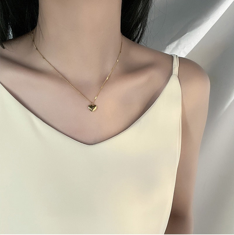Collar con Colgante de Corazón Amoroso