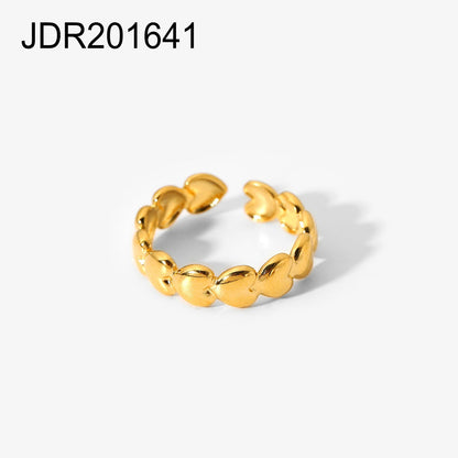 Anillo Abierto con Cruz de Cadena