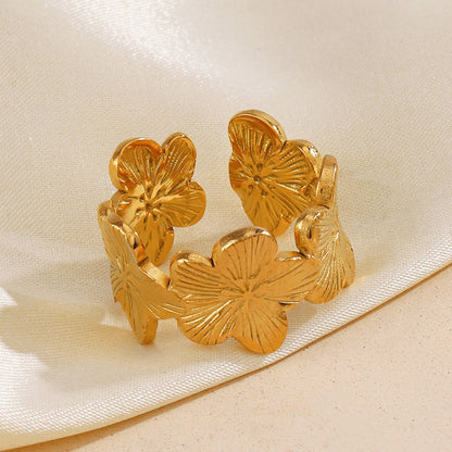 Anillo Ajustable Pétalos Eternos